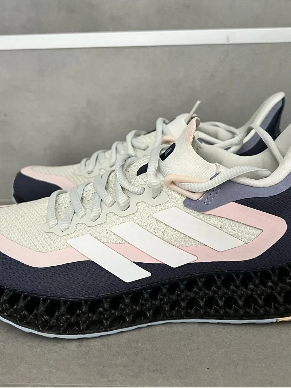 adidas Women's Pink, Navy and White Performance Running Shoes